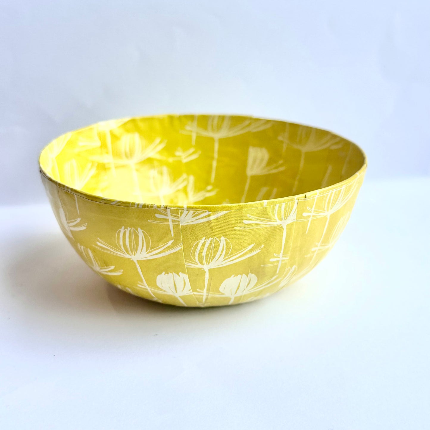 World Design Embrace Collective Paper Mache Bowls - Yellow & Peach