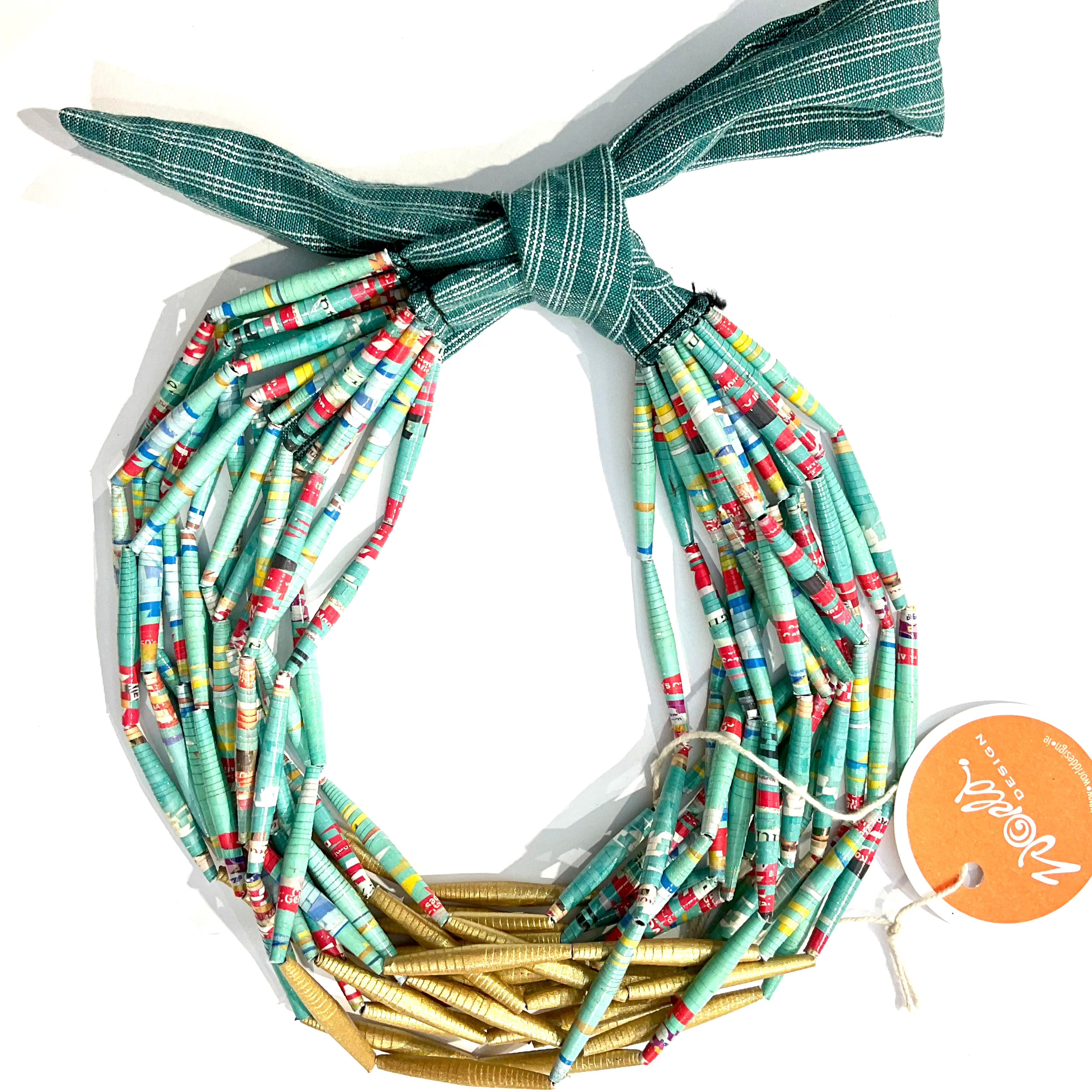 Quazi Design - Upcycled Magazine Plait Necklace