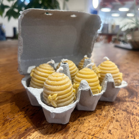 Hanna's Bees Homemade Beeswax Candles, Set of 6