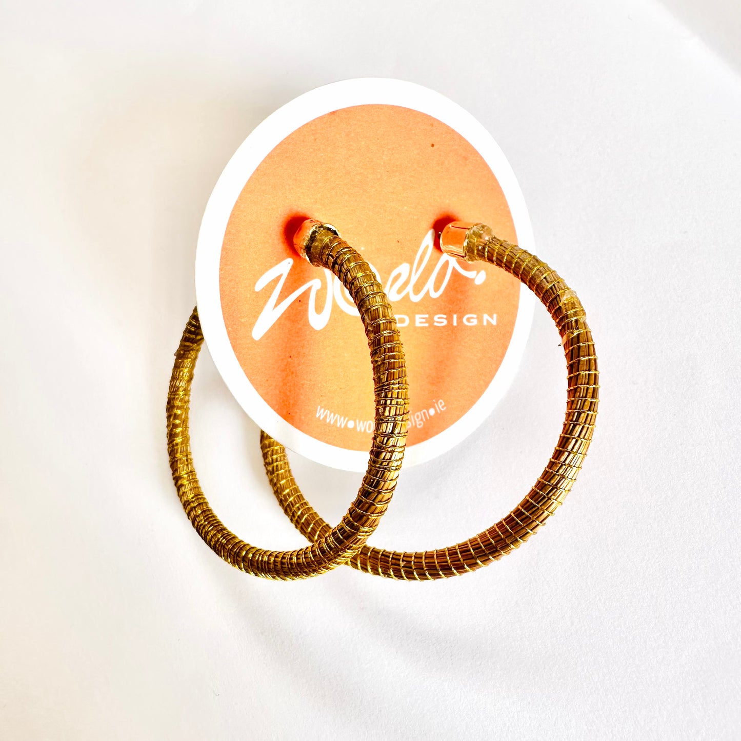 World Gold Hoop Earrings