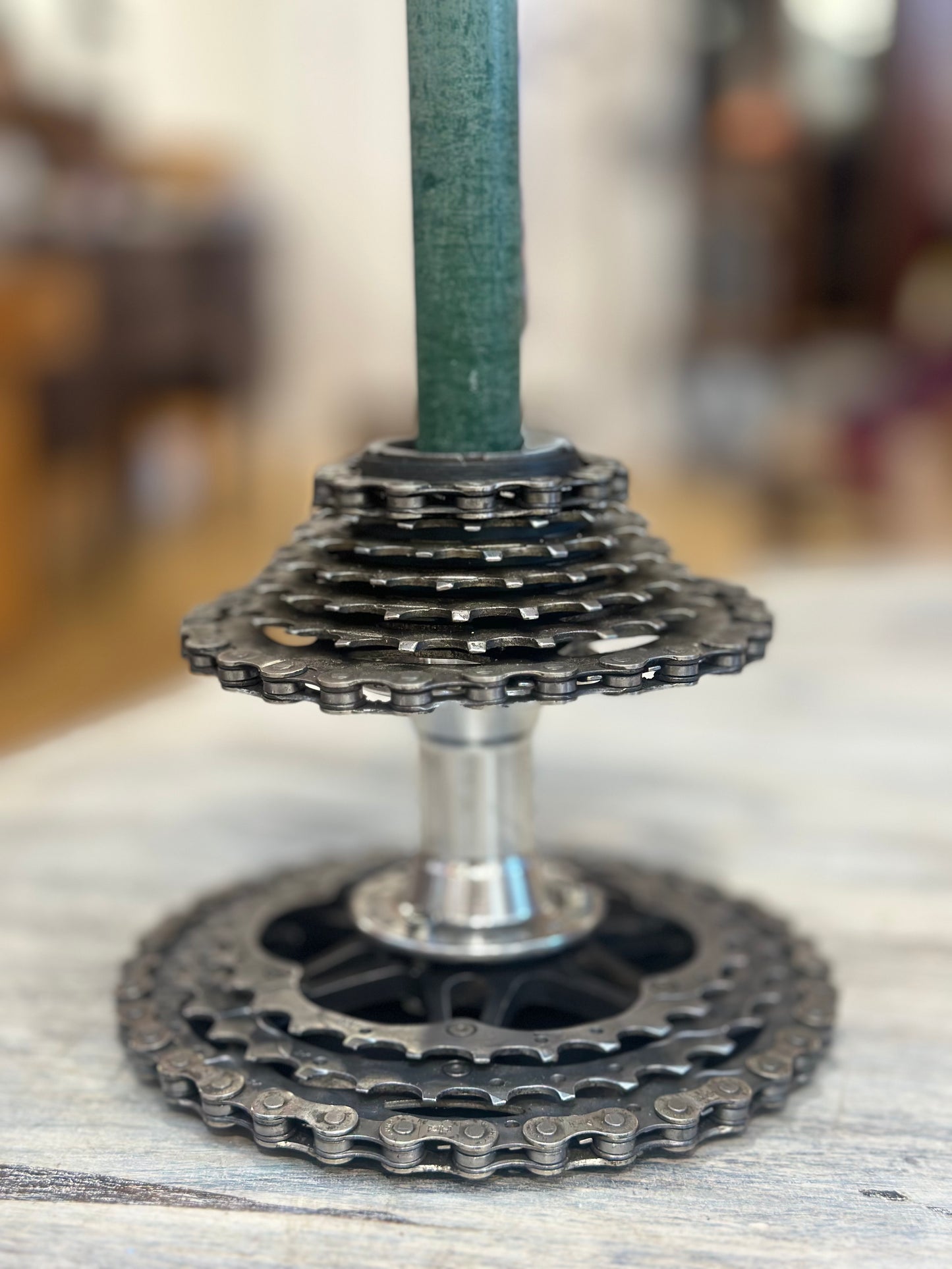 RDC Cycling Upcycled Candle Holder- Double Sprocket