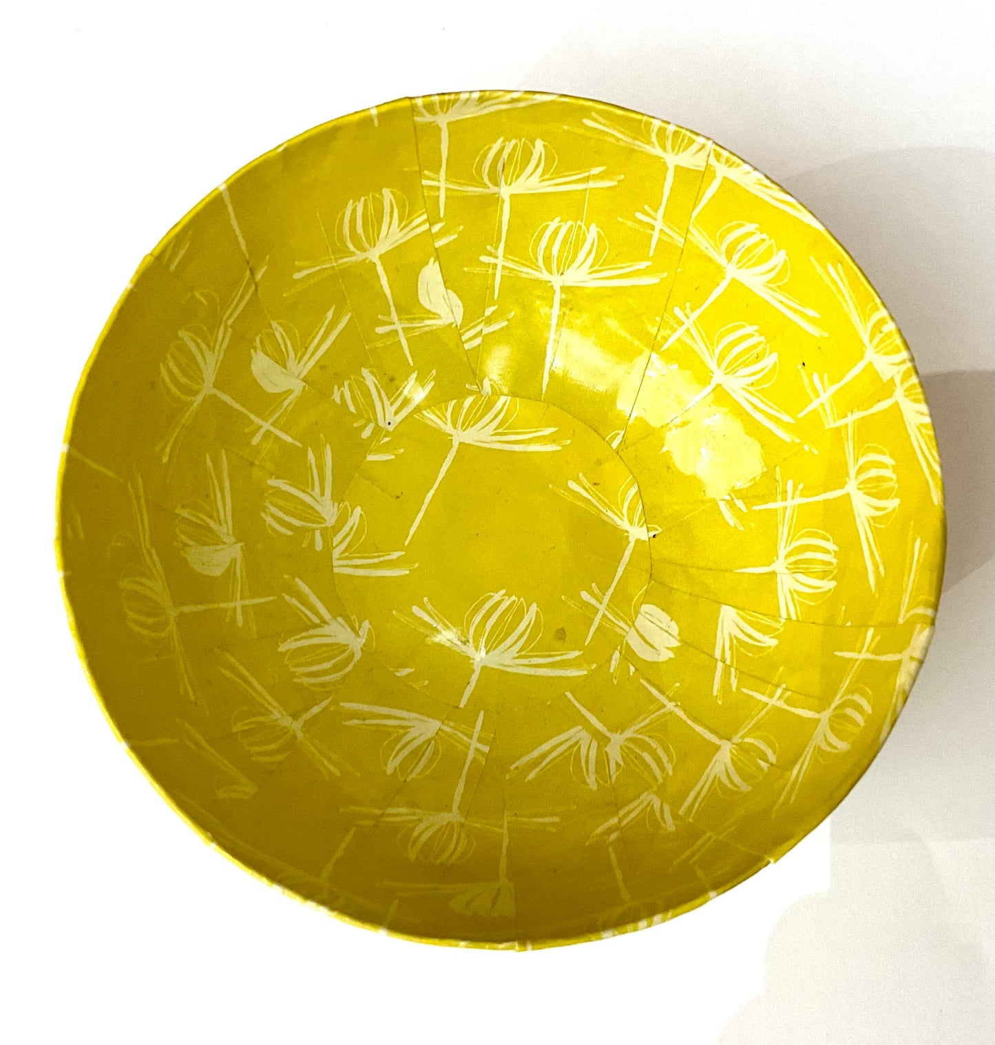 World Design Embrace Collective Paper Mache Bowls - Yellow & Peach