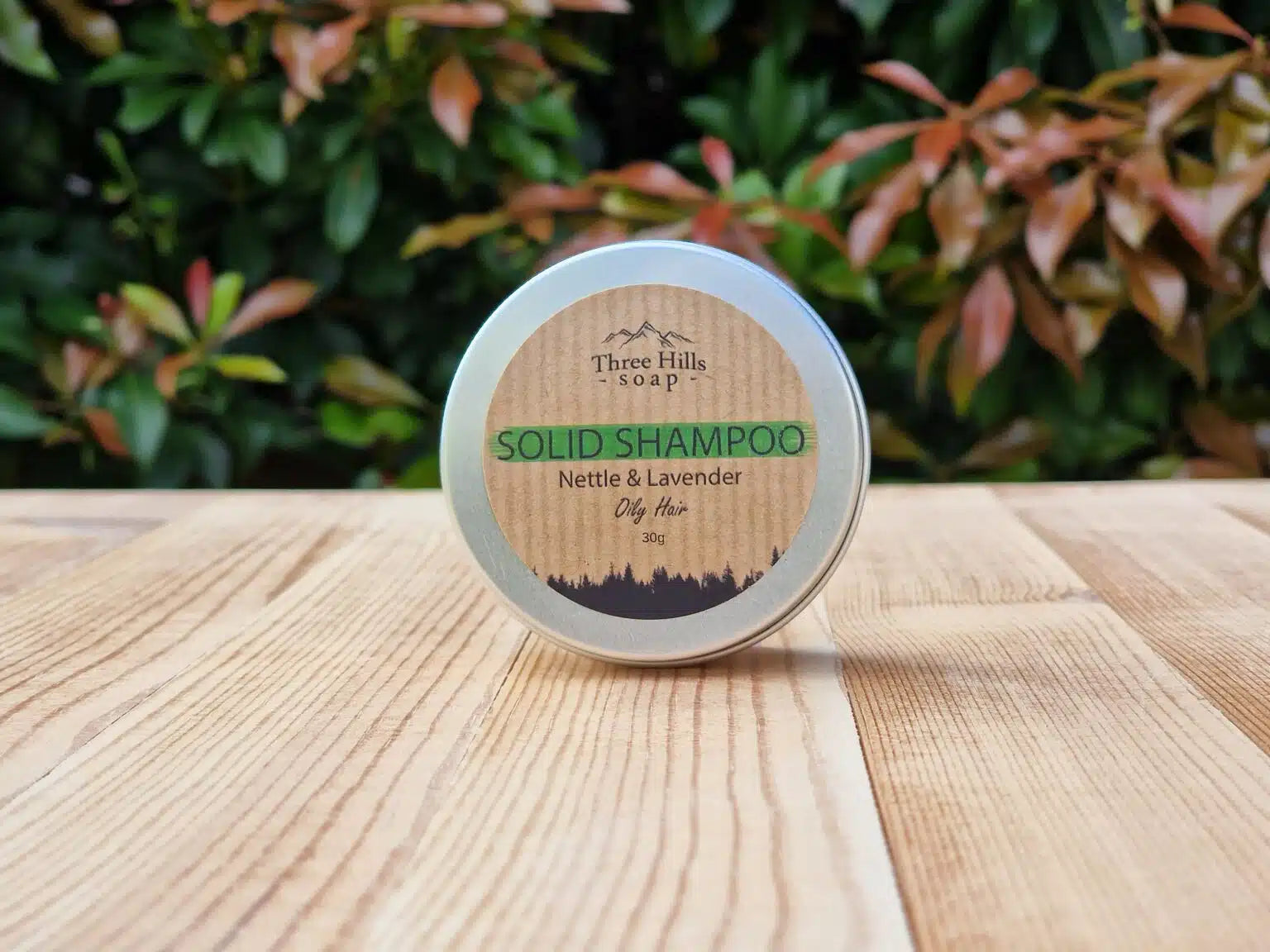 Three Hills Soap- Nettle & Lavender Shampoo Tin 30g