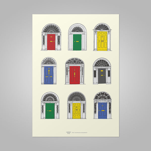 Clover Rua - Irish Georgian Doors Card