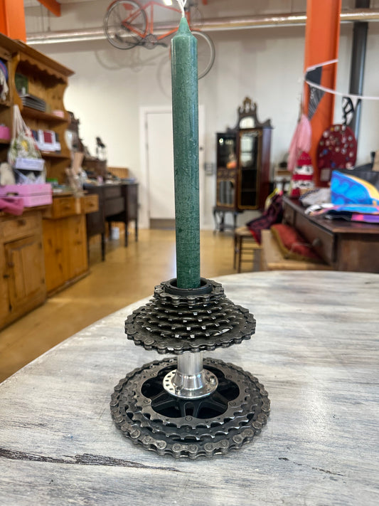 RDC Cycling Upcycled Candle Holder- Double Sprocket