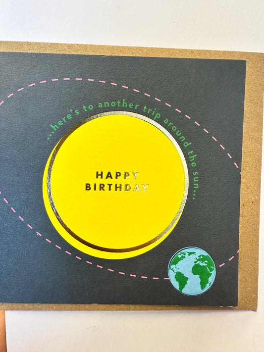 Bold Bunny Cards - Happy Birthday… around the sun