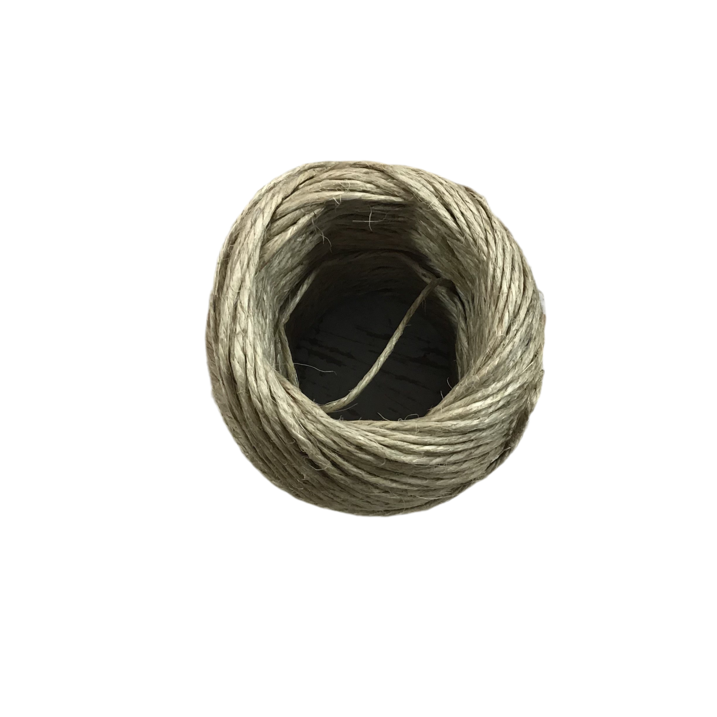 Ball of twine on a white background