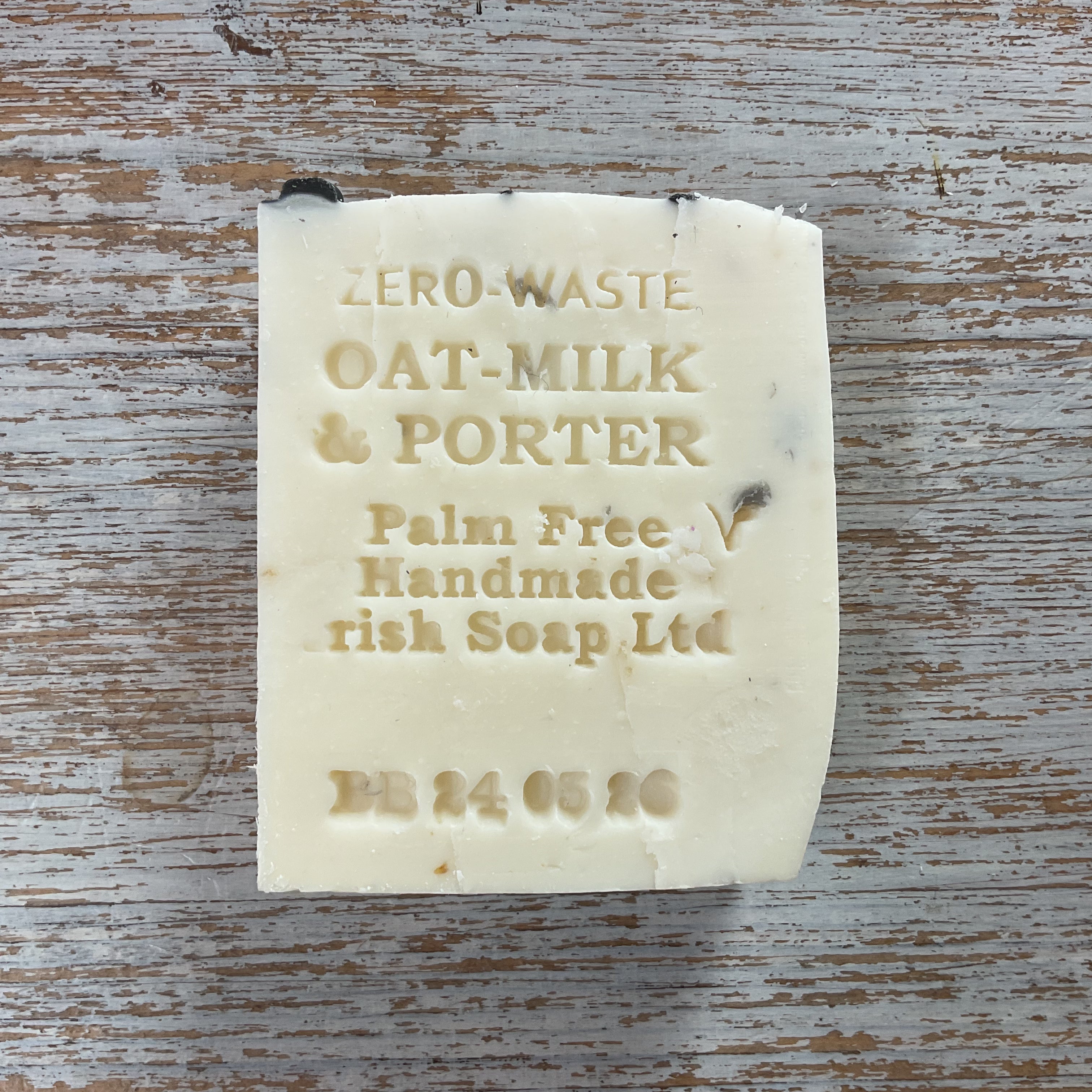 oatmilk and porter palm free irish soap