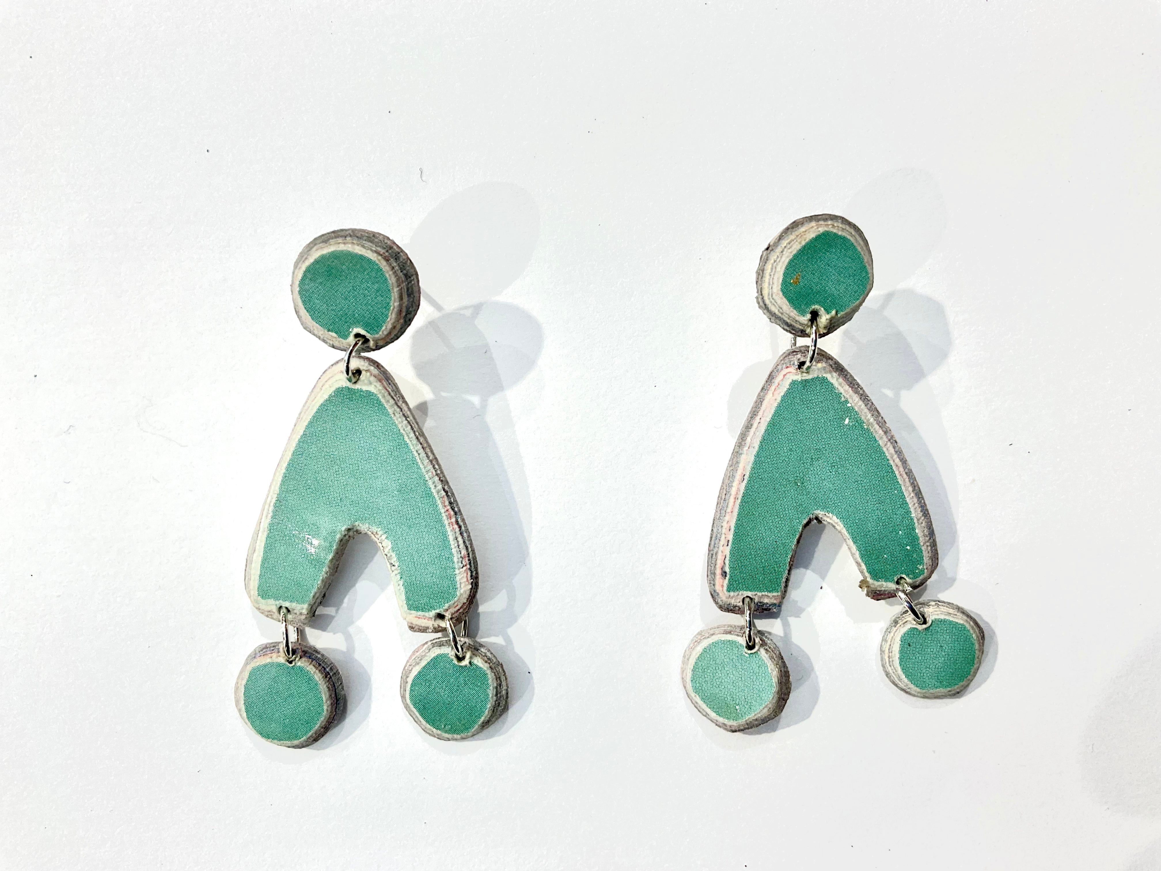 Quazi Design - Blue Paper Earrings
