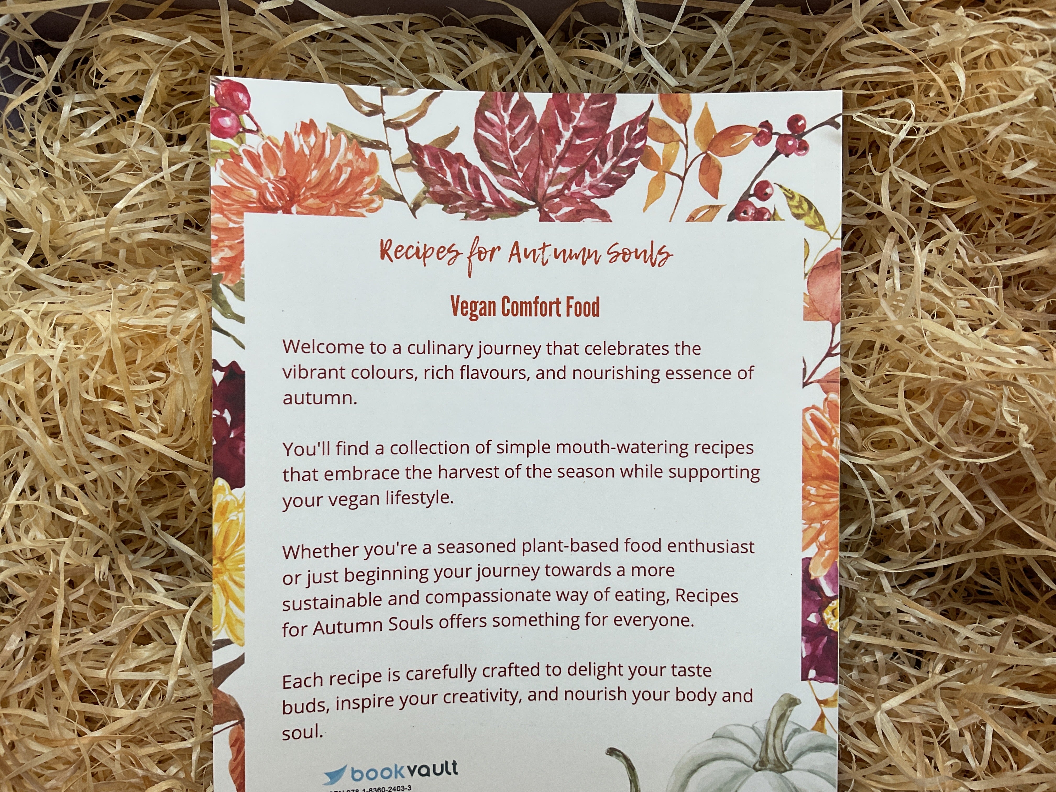 back cover of the Recipes for Autumn Souls Book by Lainey Ní Mhórdha book