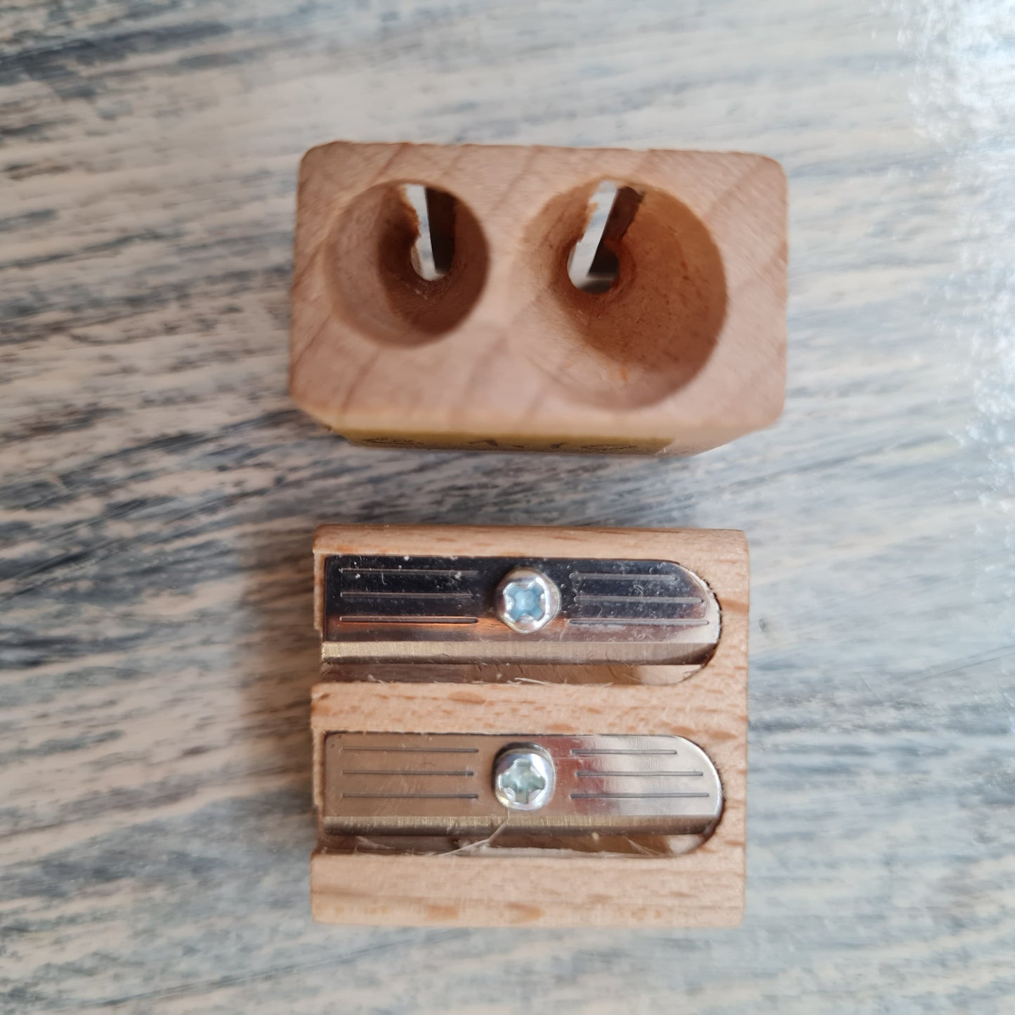 Wooden double Sharpener