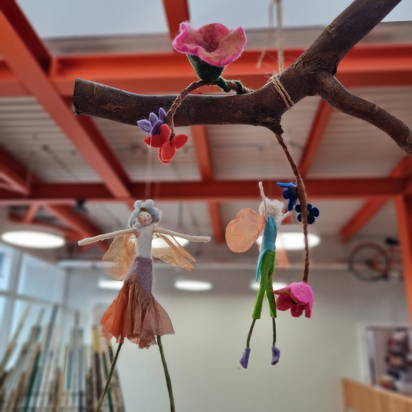 Three Sister's Felted Mobiles