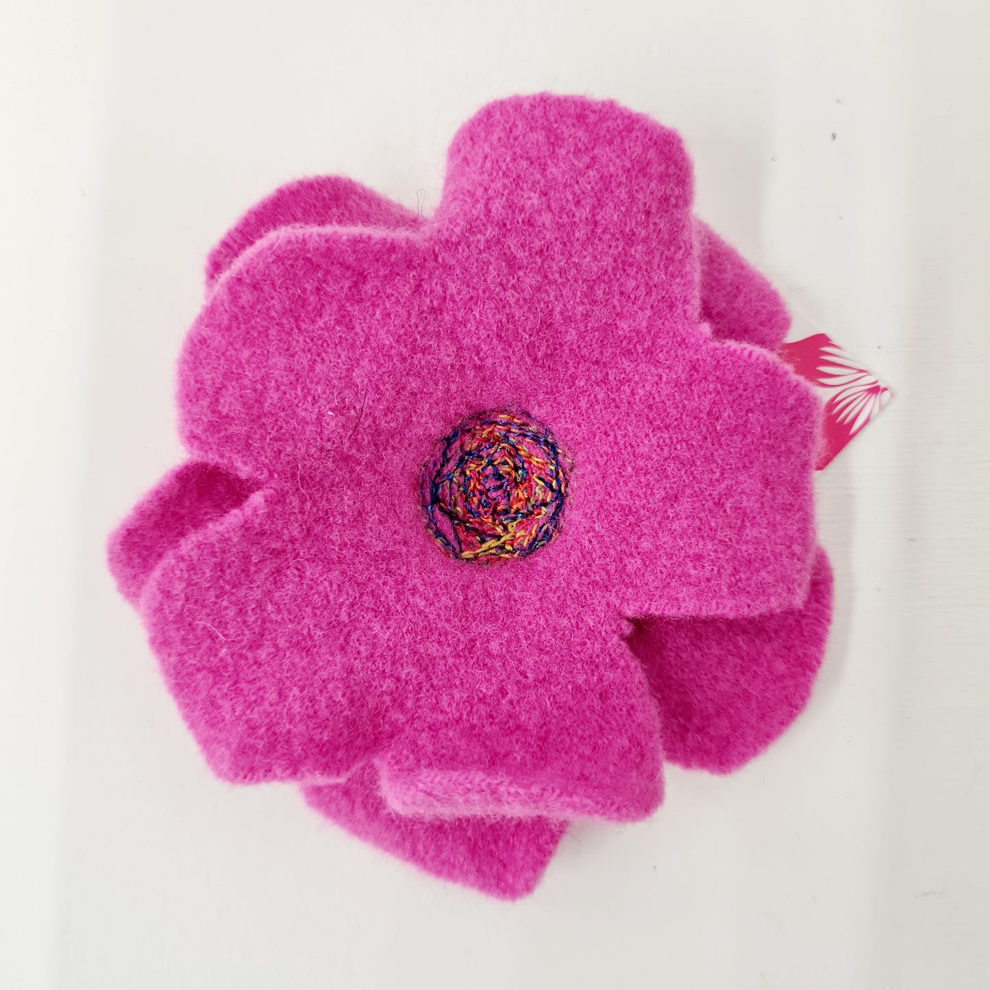 Three Sisters Felted Flower Brooches