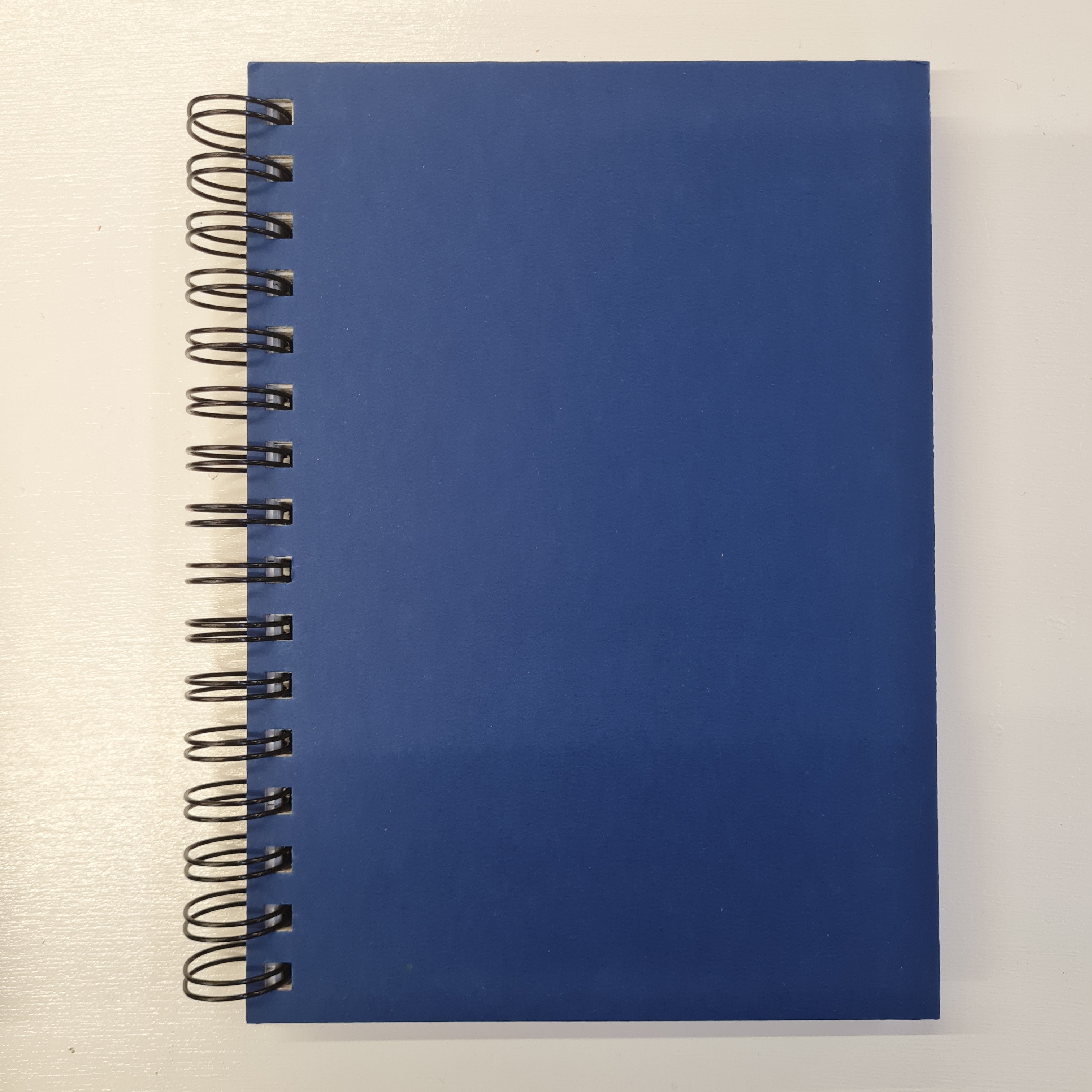 blue spiral notebook